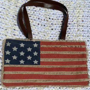 American Flag Tote Bag